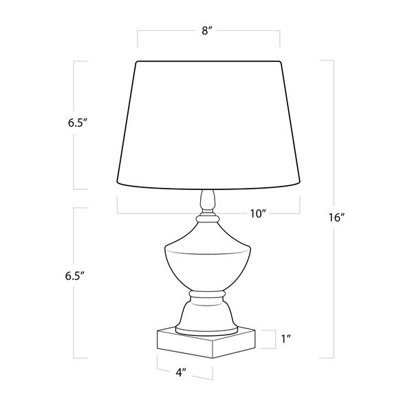Beatrix Wood Mini Lamp Line Drawing